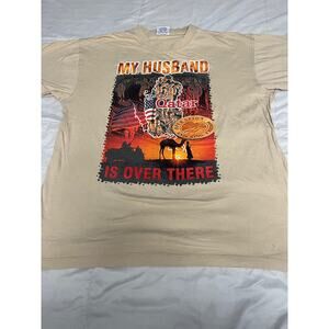 Viking Design Operation Enduring Freedom Qatar Military Graphic T-Shirt Tan M